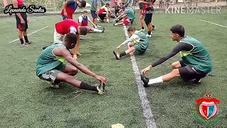 A Preparação do Futebol. Carga de Alongamento, pré aquecimento com  Coordenação ritima e Impulsão !