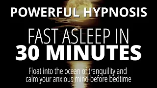 Hypnosis For Sleep (very strong!) | Deep Sleep in Minutes | Reduce Bedtime Anxiety | Dark Screen