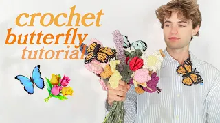 CROCHET BUTTERFLY TUTORIAL | Henri Purnell