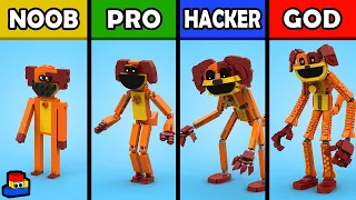 LEGO Poppy Playtime: Building DogDay WITH LEGS (Noob, Pro, Hacker, and GOD)