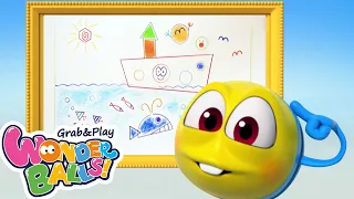 Art & Craft Videos for Kids | Get in Shape with Wonderballs | WonderBalls Playground