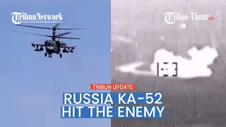 🔴 Ka-52 helicopter crew detected the movement of enemy and used guided missiles