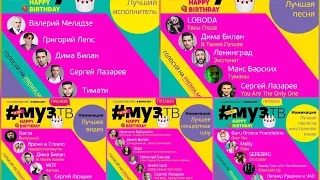 Сергей Лазарев. Примия МУЗ-ТВ 2017 Объявление номинантов 12.04.2017г