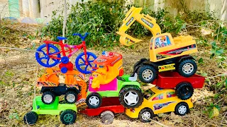 In the ground auto ricshkaw, tractor, helicopter find toys & body parts attachment | assemble toys