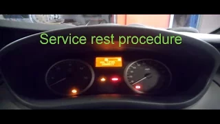 VAUXHALL VIVARO RENAULT TRAFFIC NISSAN PRIMASTAR SERVICE RESET