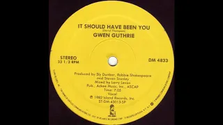 Gwen Guthrie - It Should Have Been You (Original 12'' Version)