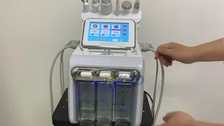 Good sucking and real H2O2 device in small bubble hydrafacial dermabrasion big pump. KLDskincare