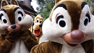 Fun with Pluto and Chip 'n Dale at Disneyland Paris