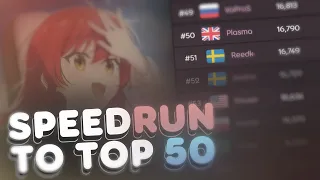 Speedrun to top 50 (16 790pp)