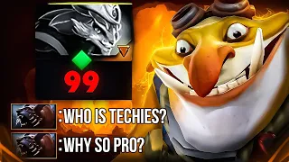We beat a 10k mid laner with Techies! My Last game before 7.33/8.0 New patch!