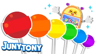 Colorful Candy Vending Machine 🍭🍬| Color Songs for Kids | Preschool Songs | JunyTony