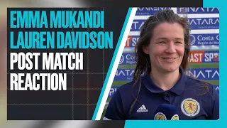 Emma Mukandi & Lauren Davidson Post-Match Reaction | Scotland 2-1 Philippines | Pinatar Cup 2023