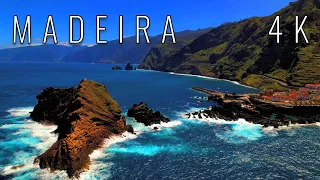 Flying over MADEIRA 4K, Scenic Relaxing, Calming Music, Stress Relief, Wonderful MADEIRA PORTUGAL