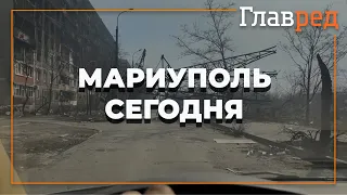 😡Это Мариуполь спустя месяц войны - пустые улицы, выгоревшие многоэтажные дома