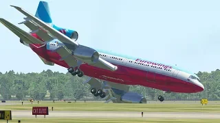 Worst Nose Dive Emergency Landing Ever | X-Plane 11