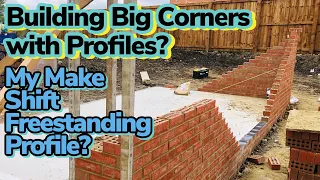 Bricklaying Vlog - A Garage with Big Pier’s - Using 4 Profiles! & Pulling Big Corners! - Part 1