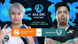 MOTIVATE TRUST GAMING VS EXECRATION - DIV I SEA 21/22 - Group Stage - Bo 3