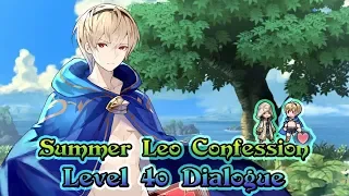 [Fire Emblem: Heroes] Summer Leo Confession | Level 40 Dialogue