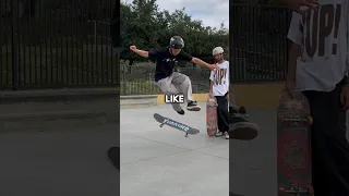 ⁠​⁠Teaching skate tricks to one of my biggest fans! @chasgonzalez3090 #skateboarding #skate #shorts