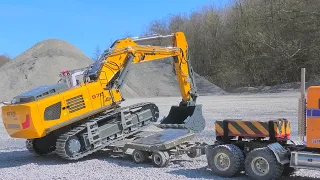 RC LIEBHERR R970 SME / Heavy Haulage ! Liebherr, Caterpillar and Kirovets