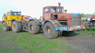 Осмотр купленного соседями К-701. Ремонт Т-150К на обеде во время дискования. Конец сева.