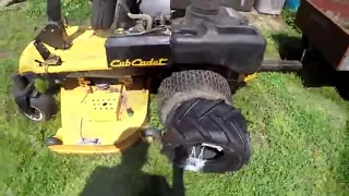 Aggressive tires for the Cub Cadet Zero Turn mower