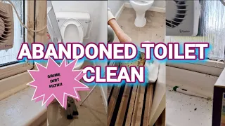 🧼 DEEP CLEAN OUR ABANDONED 🚽 TOILET!!! 😳 #motivationclean #speedclean #cleanwithme #toiletclean