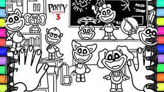 POPPY PLAYTIME CHAPTER 3 Coloring Pages / How To Color SMILING CRITTERS and REJECTED CRITTERS