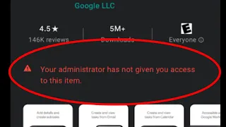 Fix Your administrator has not given you access to this item Problem Solve In Android