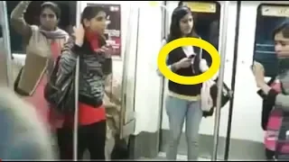 Dekhiye Delhi Metro Girls Compartment mai kya hua