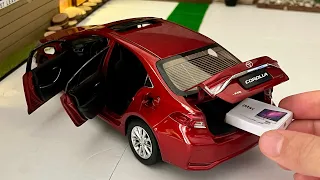 Unboxing of Toyota Corolla 2020 Red Colour 1:18 Scale - Miniature Diecast Model Car