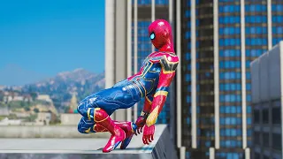 GTA 5 Iron Spiderman Epic Jumps Ragdolls  Stunts & Fails  Episode 07 (Euphoria Ragdolls)