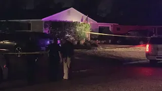 RAW FOOTAGE: Police officers investigating double homicide in Orange