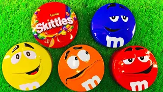 Satisfying Video | Unpacking 5 M&M'S and Skittles Boxes with Candy ASMR