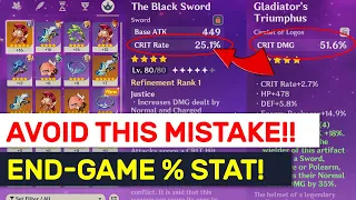 AVOID This Common Mistake! AR 40/45+ End-Game Stats! | Genshin Impact