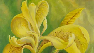 How to paint yellow flowers oil painting masterclass