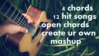 4 open chords 12 Hit Songs GUITAR SIMPLE ACOUSTIC LESSONS BOLLYWOOD MASHUP