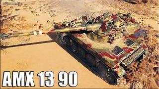КОЛОБАНОВ на ЛТ AMX 13 90  🌟 World of Tanks лучший бой