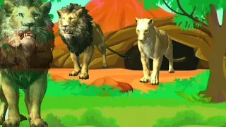 Raja Sher Ka Jungle Kahani | Lion Kingdom Story | Wild Life Documentry | Moral Story | @CartoonDrug