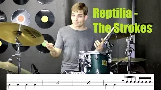 Reptilia Drum Tutorial - The Strokes