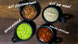 AJÍ COLOMBIANO, 4 Ajíes o aderezos para acompañar empanadas, papas o pasteles | El Opita Cocinero