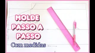 MOLDE ROUPÃO INFANTIL - PASSO A PASSO COM MEDIDAS | Tamanho 6 a 18 meses | CHILDREN'S ROUP MOLD