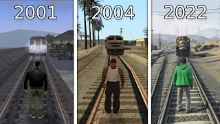 Can We Stop Train in GTA GAMES ? Evolution(2001-2022)