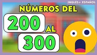 NÚMEROS del 200 al 300 EN ESPAÑOL E INGLES escritos💫🧒👧 I SPANISH ENGLISH Numbers 200-300