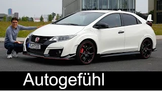 Honda Civic Type R FULL REVIEW test driven 310 hp Sound & Autobahn new neu 2016/2017