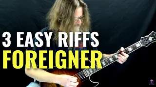 How to Play 3 Fun & EASY Guitar Riffs By Foreigner