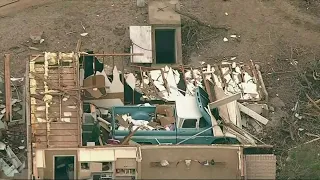 Raw aerials: Tornado damage in North Texas