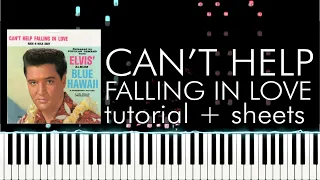 Elvis Presley - Can't Help Falling in Love - Piano Tutorial - Piano Cover