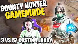 3 VS. 57 CUSTOM LOBBIES BOUNTY HUNTER GAMEMODE! (Apex Legends)