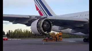 Curious - Air France A380 makes emergency landing in Canada with damaged engine